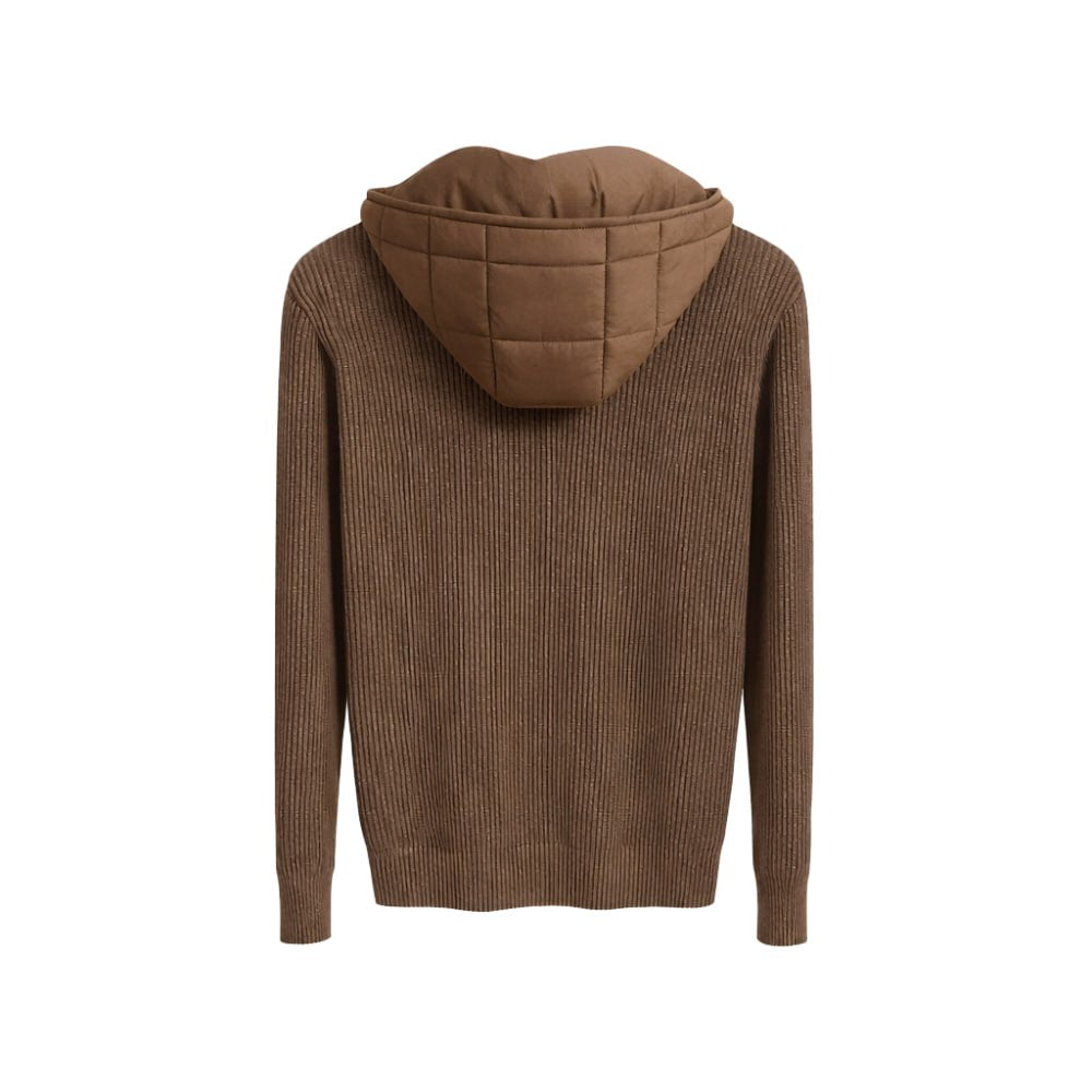 Alden Quilted Hooded Cardigan